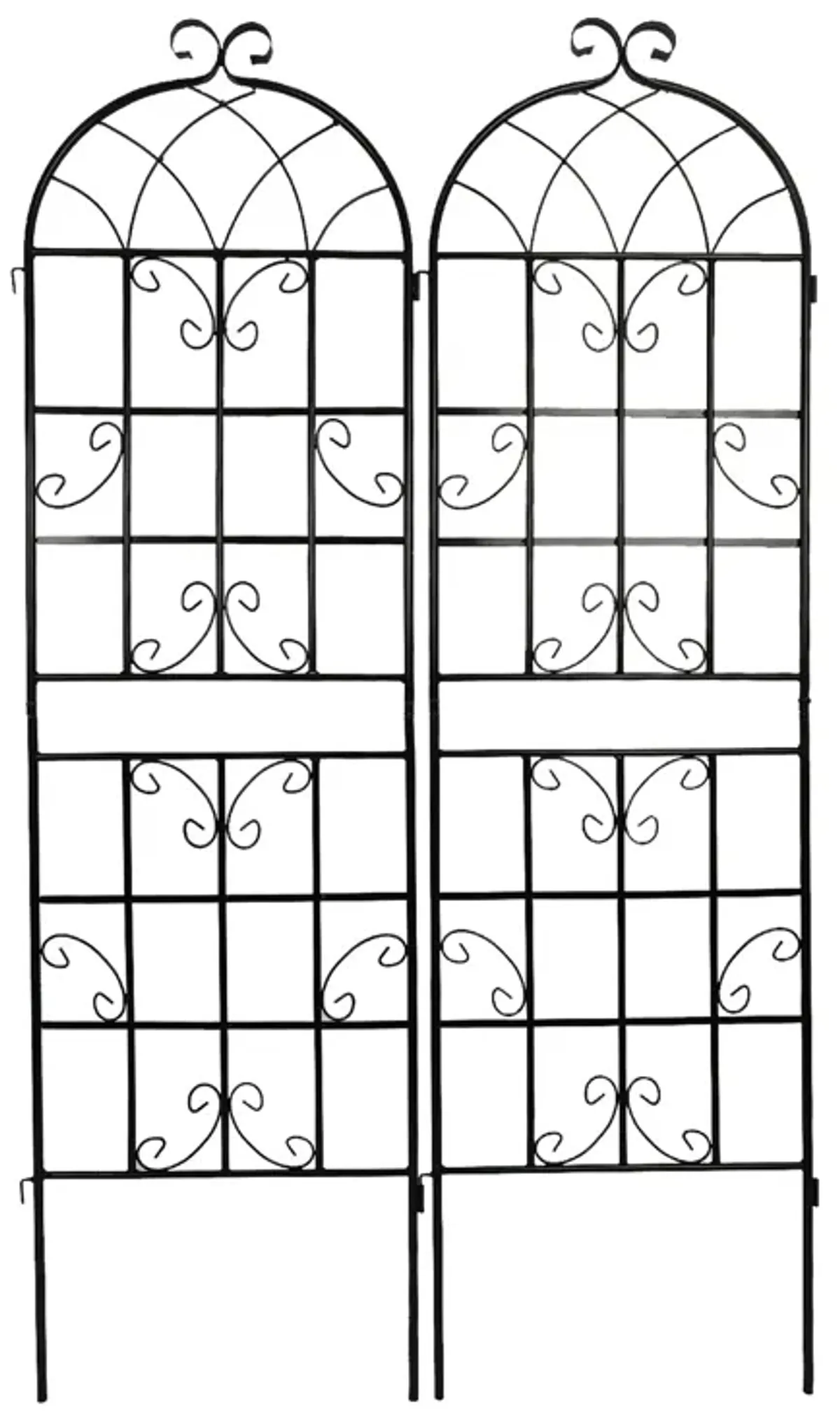 Metal Garden Rustproof Trellis For Climbing Plants Outdoor Flower Support