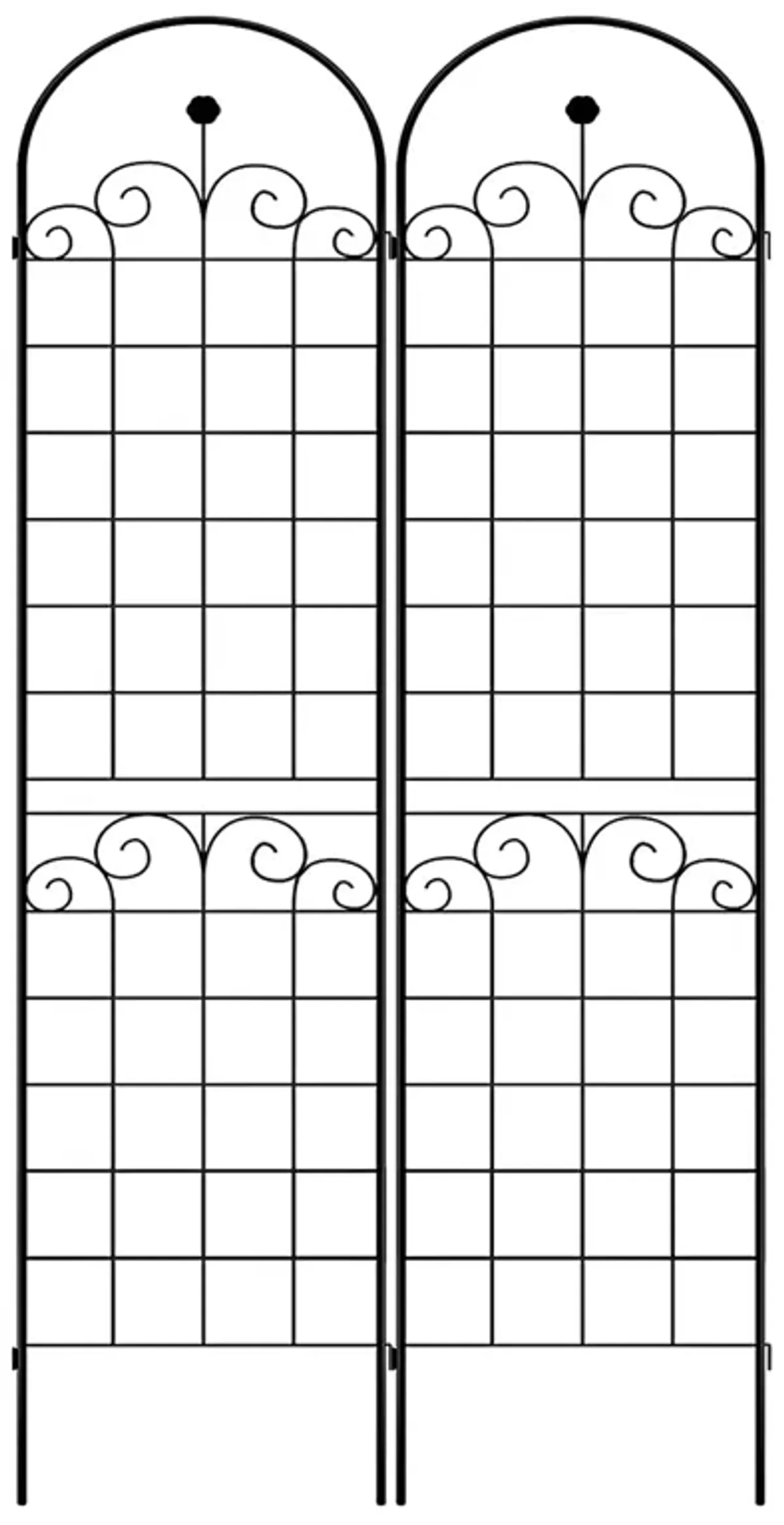 Metal Garden Trellis For Climbing Plants Outdoor Rustproof Plant Support Rose Trellis Netting Trellis