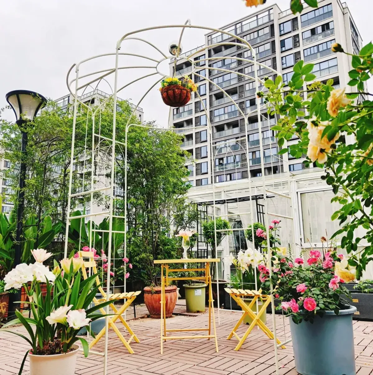 Metal Garden Arch Iron Garden Arbors Gazebo Dia High Birdcage Shape Pergola Pavilion For Wedding Ceremony