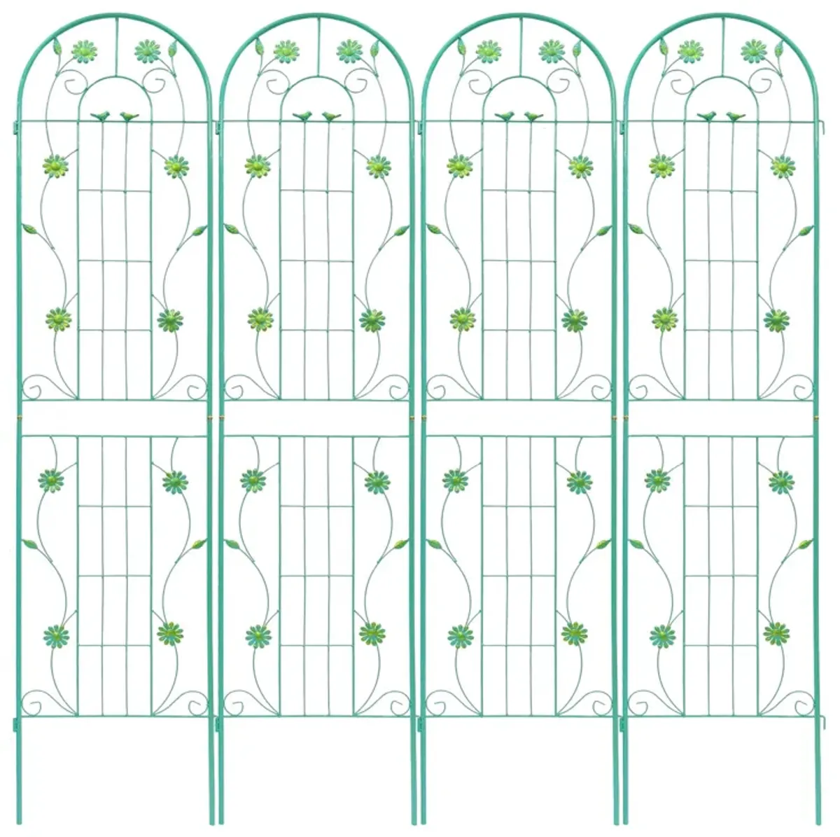 Metal Garden Trellis Rustproof Trellis For Climbing Plant Outdoor Flower Support