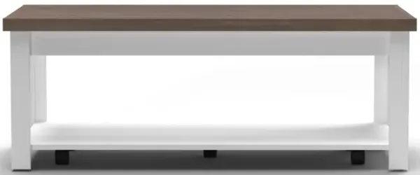 Hampton - Hampton - Coffee Table - Jasmine Whitewash / Barnwood