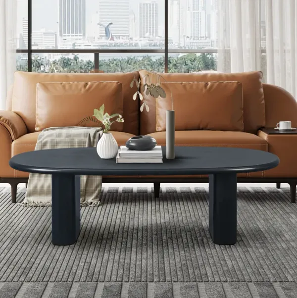 Tapered Tabletop Coffee Table - Antique Black