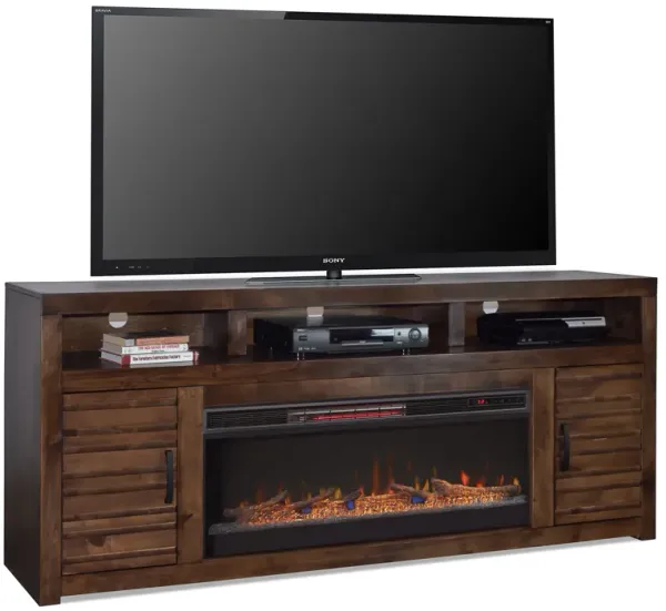 Sausalito - Electric Fireplace TV Stand Console For TVs Up To 95" - Whiskey