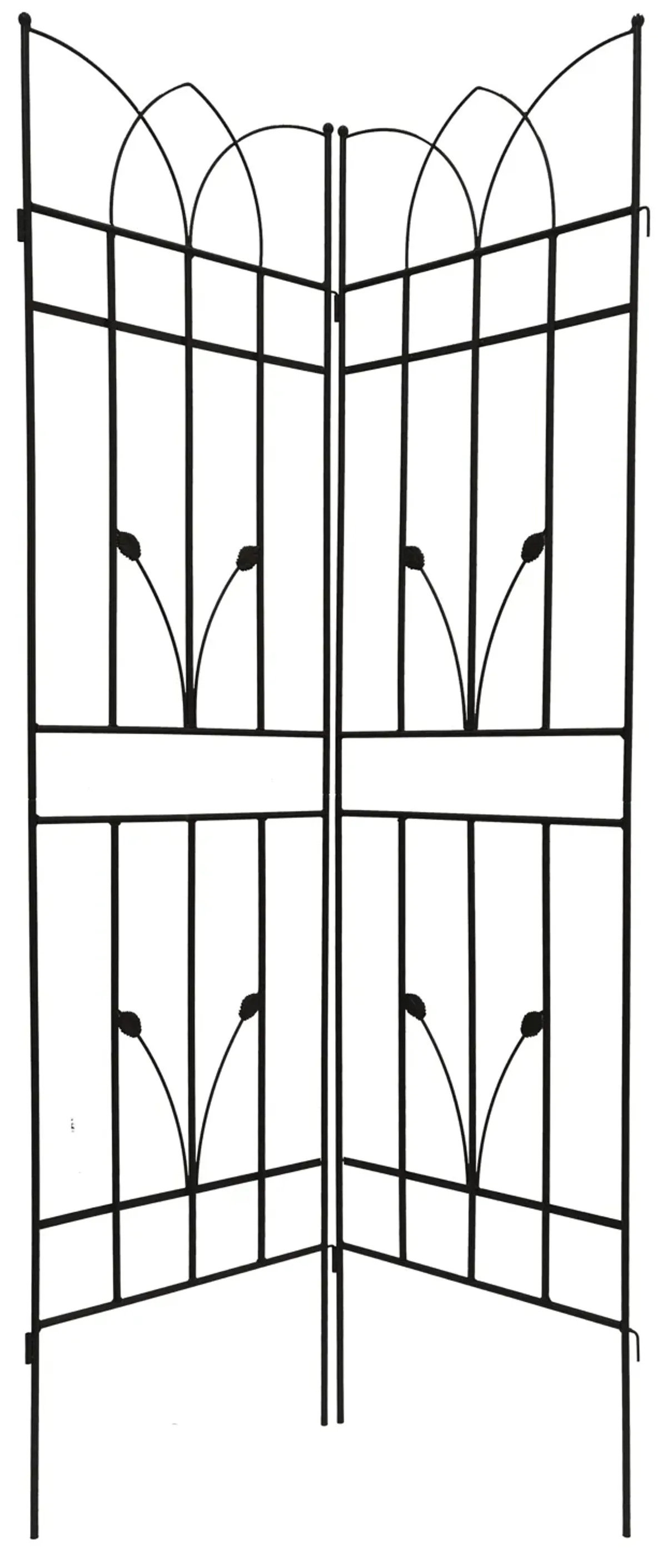 Metal Garden Trellis Rustproof For Climbing Plants Outdoor Flower Support