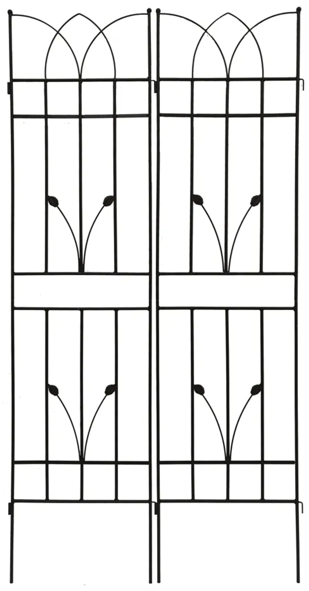 Metal Garden Trellis Rustproof For Climbing Plants Outdoor Flower Support