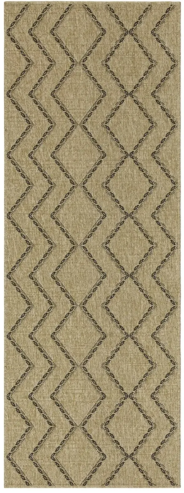 Earth - Indoor / Outdoor Polypropylene Area Rug - Jute / Black