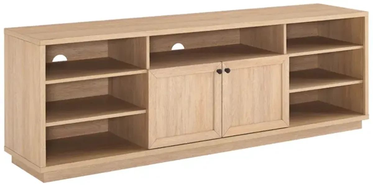 Classic 2 Door Storage TV Stand For TVs Up To 75" - Coastal Oak