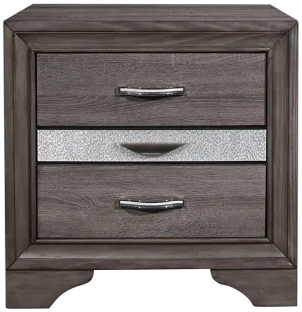 Ryder - Sparkle Nightstand - Gray