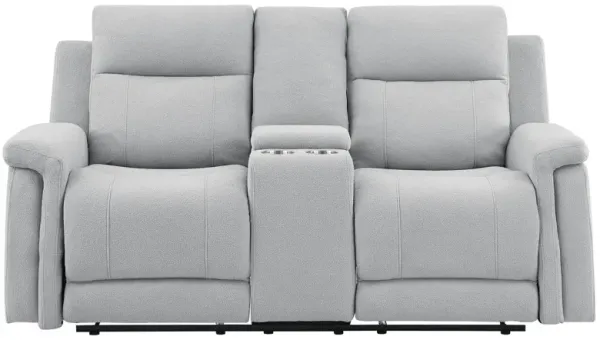 Eco - Console Reclining Loveseat - Gray