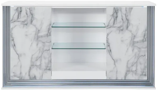 Moon - Marble Buffet - White