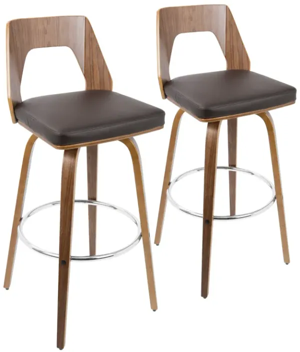 Trilogy - Mid Century Modern Barstool (Set of 2)