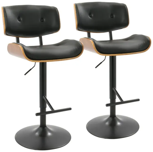 Lombardi - Mid Century Modern Adjustable Barstool