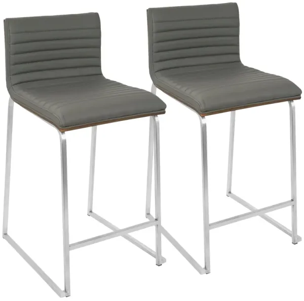 Mara - Contemporary Elegant Design Counter Stool (Set of 2)