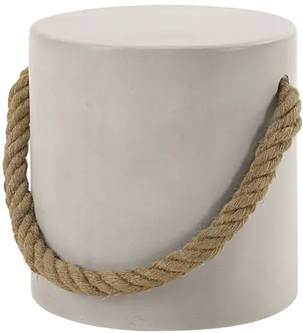 Gene - Fiber Concrete Accent Table - Gray