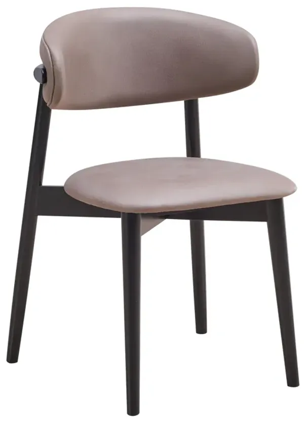 Lanae - Polished Microfiber Side Chair (Set of 2) - Gray