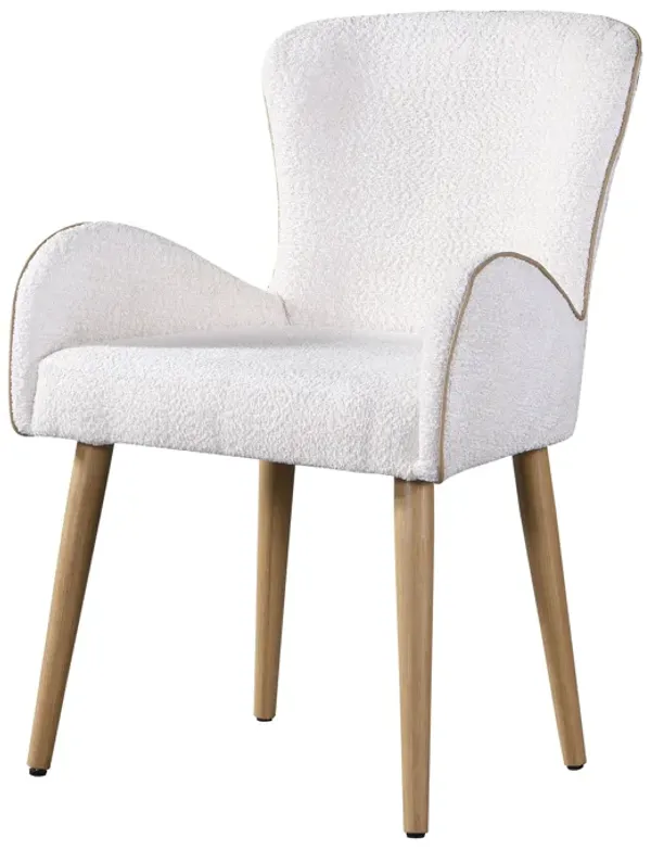 Qwin - Boucle Side Chair (Set of 2) - Beige