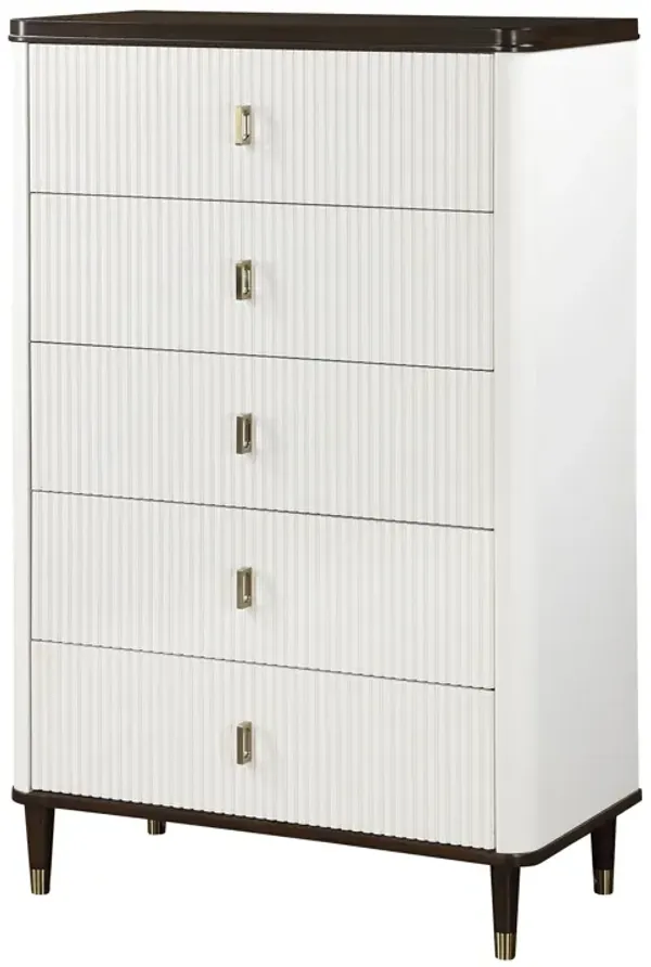 Carena - Chest - White / Walnut