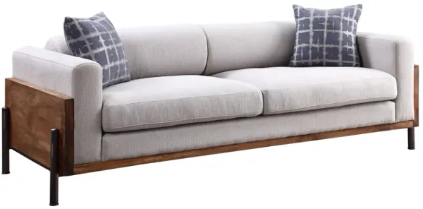 Pelton - Sofa With 2 Toss Pillows - Walnut
