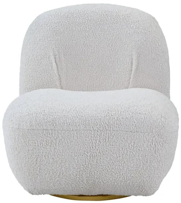 Yedaid - Sherpa Accent Chair With Swivel