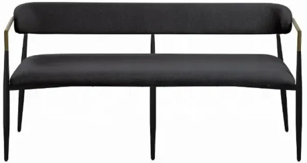 Jaramillo - Chenille Bench - Black