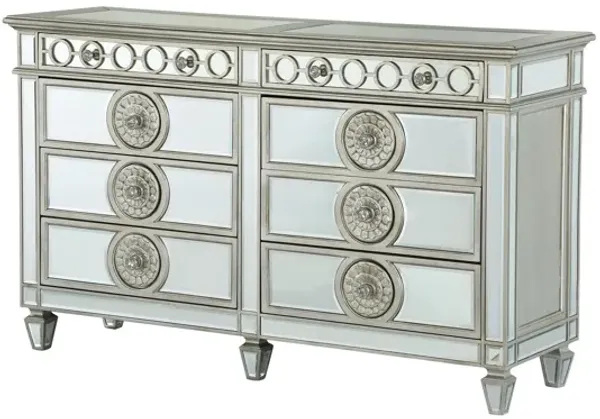 Varian - Mirrored Dresser - Silver