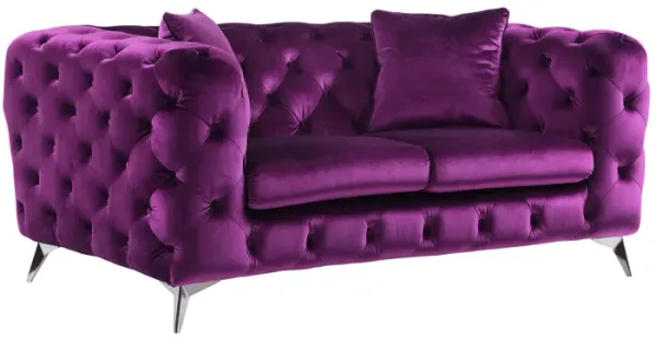 Atronia - Velvet Loveseat