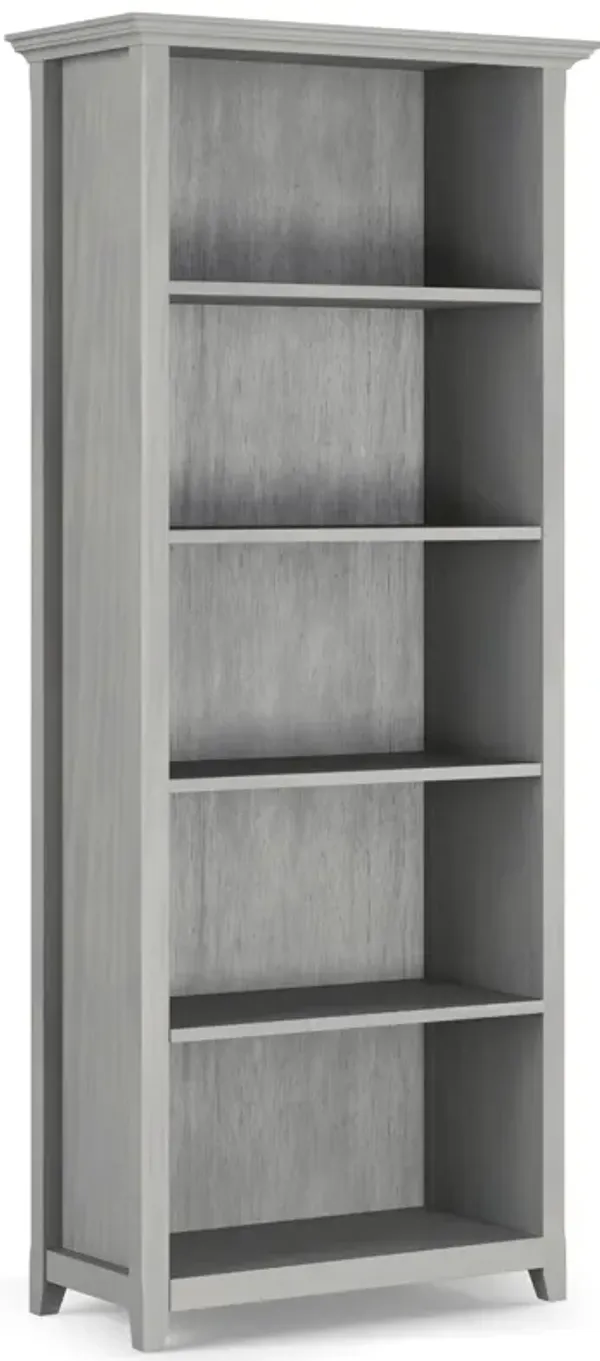 Amherst - 5 Shelf Bookcase - Fog Gray