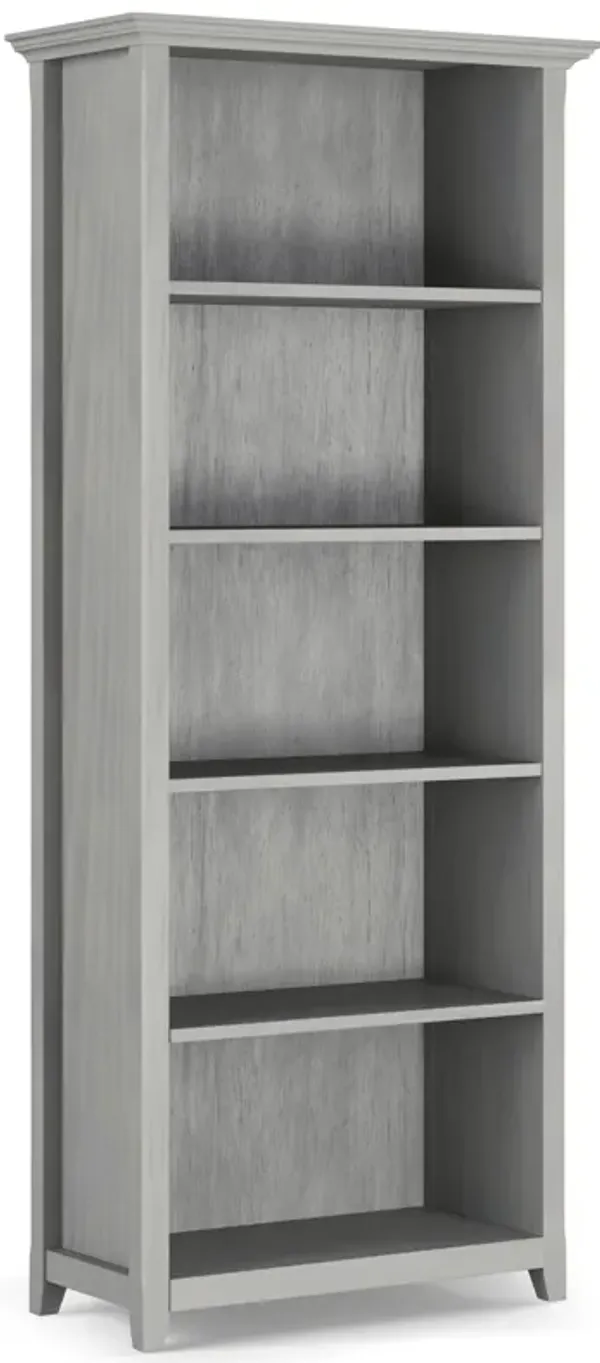 Amherst - 5 Shelf Bookcase - Fog Gray