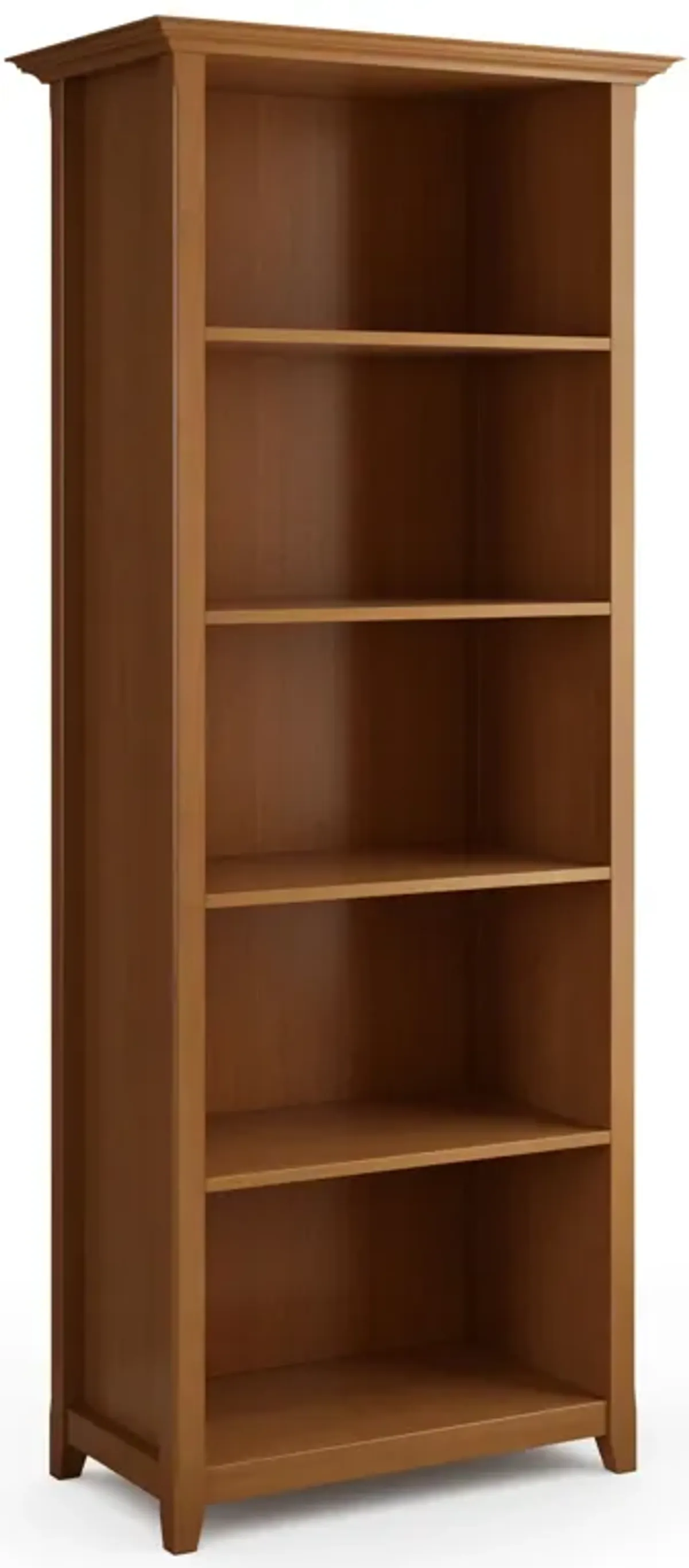 Amherst - 5 Shelf Bookcase - Light Golden Brown