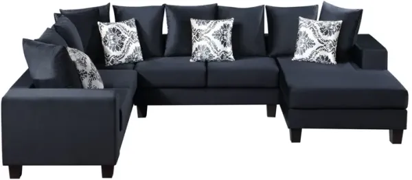 Modern U Shape Sectional Sofa Corner Couch With Lots Of Pillows Included, Elegant And Functional