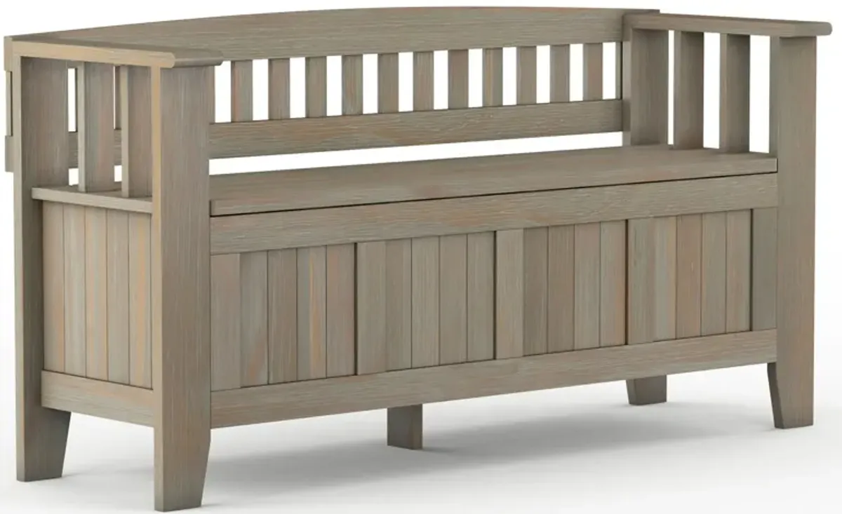 Acadian - Entryway Storage Bench, Handcrafted
