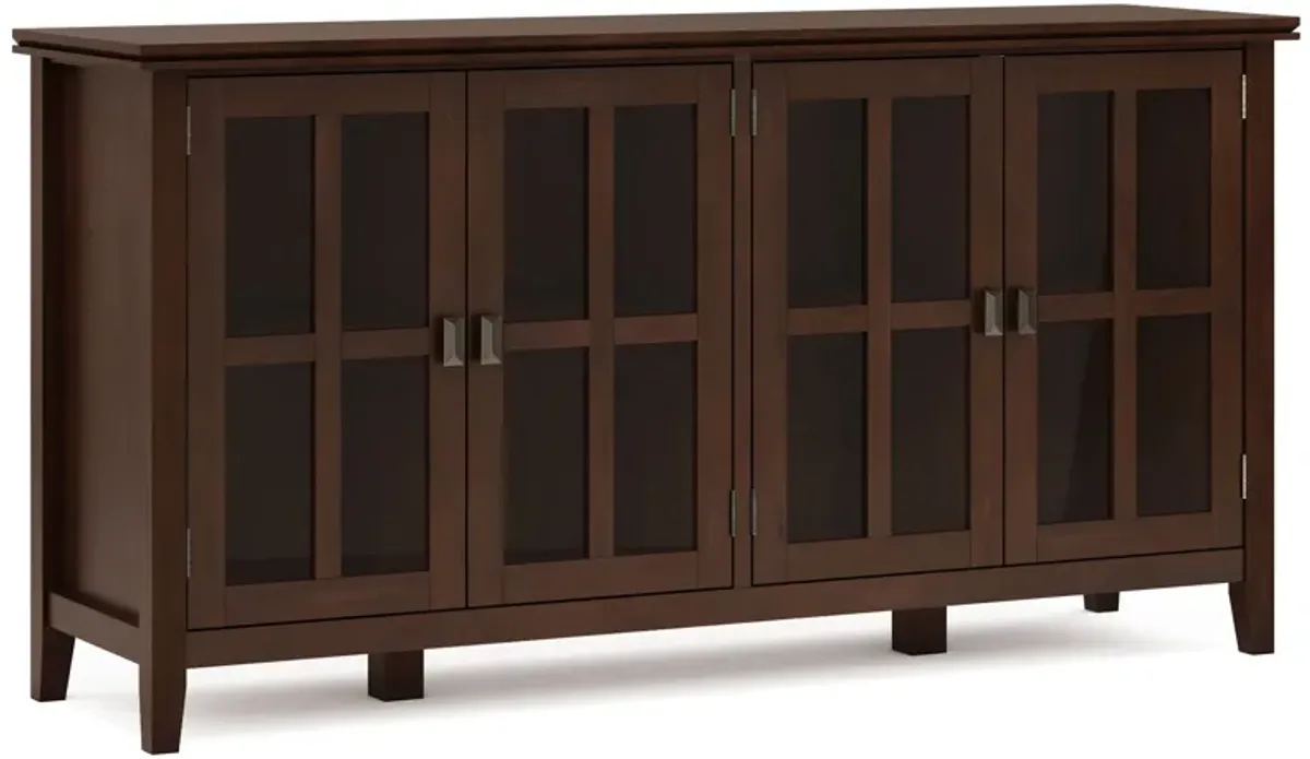 Artisan - Handcrafted Wide 4 Door Storage Cabinet