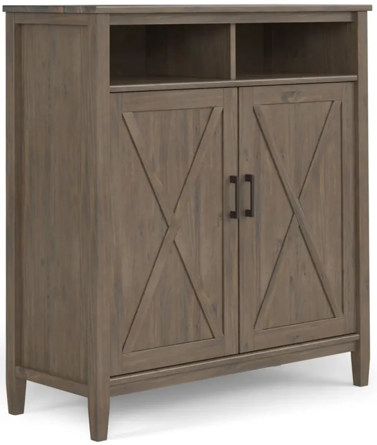 Ela - Medium Storage Cabinet - Smoky Brown
