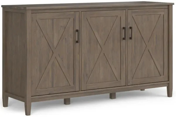 Ela - Wide Storage Cabinet - Smoky Brown