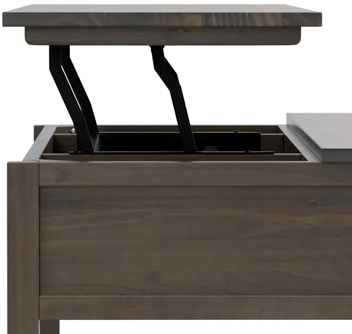 Ela - Lift Top Coffee Table - Smoky Brown