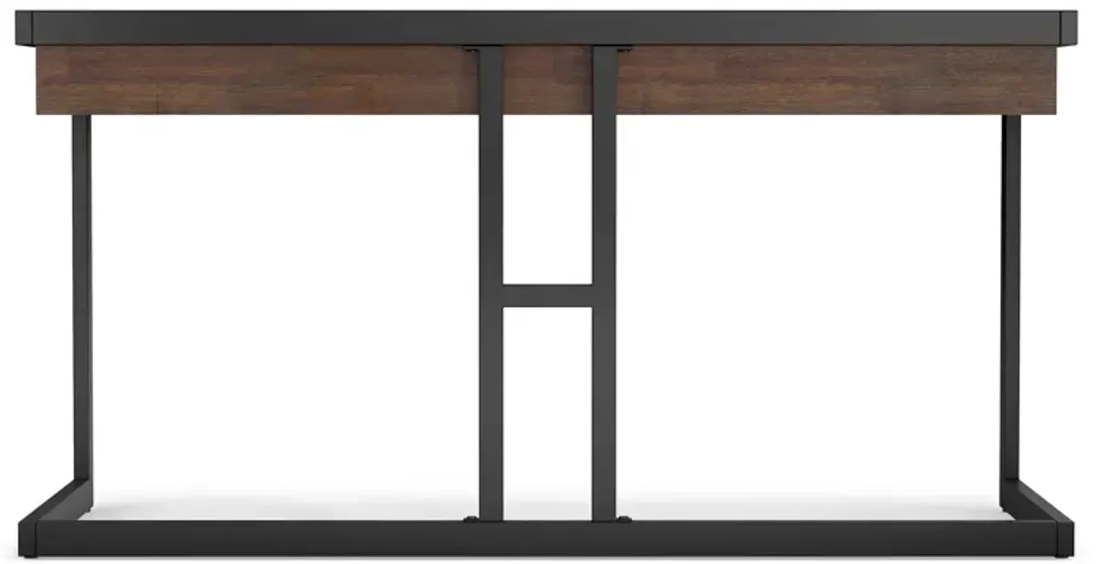 Erina - Desk - Distressed Charcoal Brown