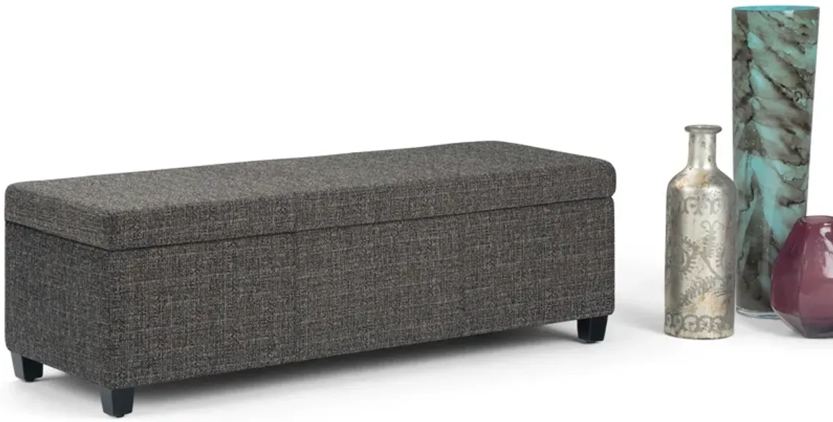 Avalon - Storage Ottoman Bench - Dark Gray