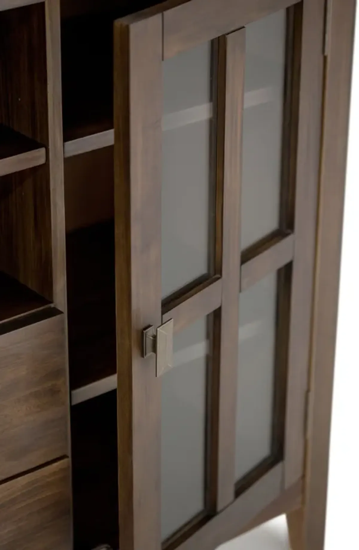 Artisan - Tall TV Media Stand - Natural Aged Brown