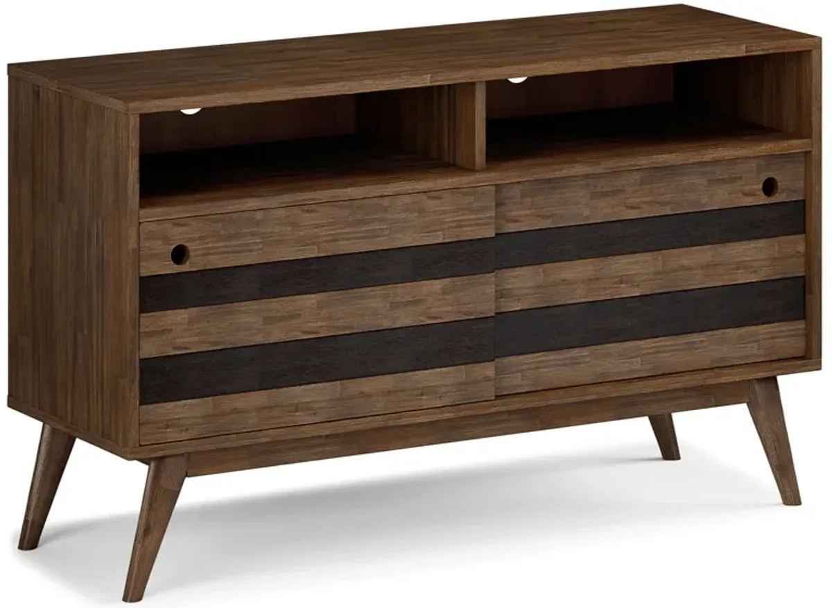 Clarkson - TV Stand - Rustic Natural Aged Brown