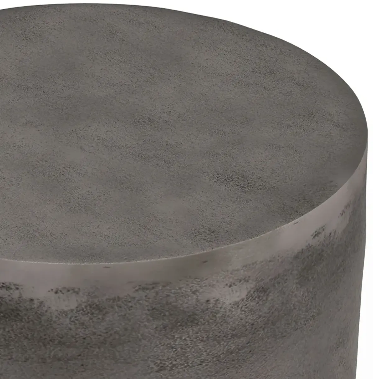 Morris - Metal Accent Table - Antique Silver