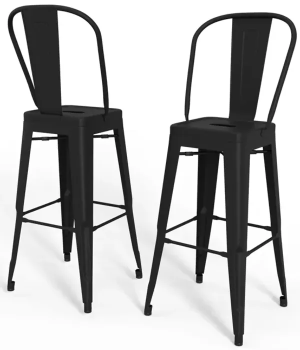 Fletcher - Handcrafted Metal Stool (Set of 2)