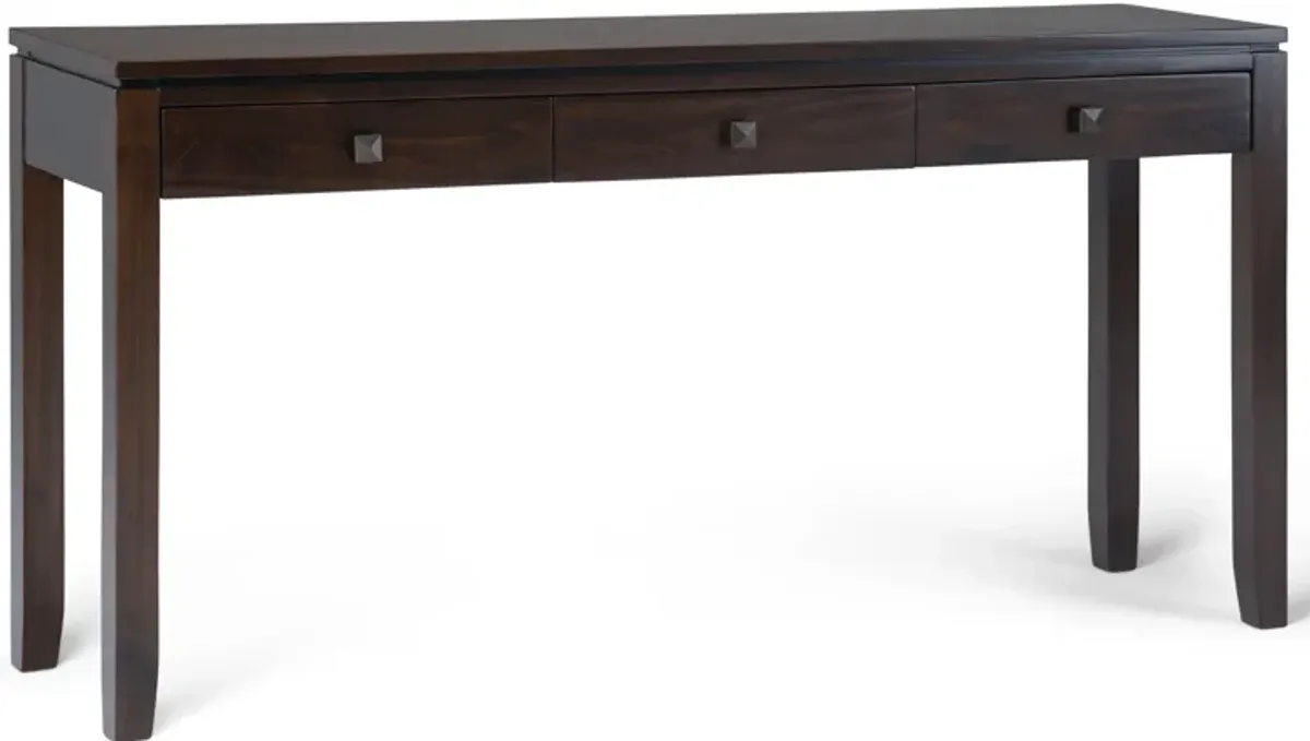 Cosmopolitan - Wide Console Sofa Table - Mahogany Brown