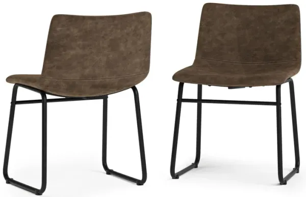 Warner - Dining Chair (Set of 2) - Distressed Brown