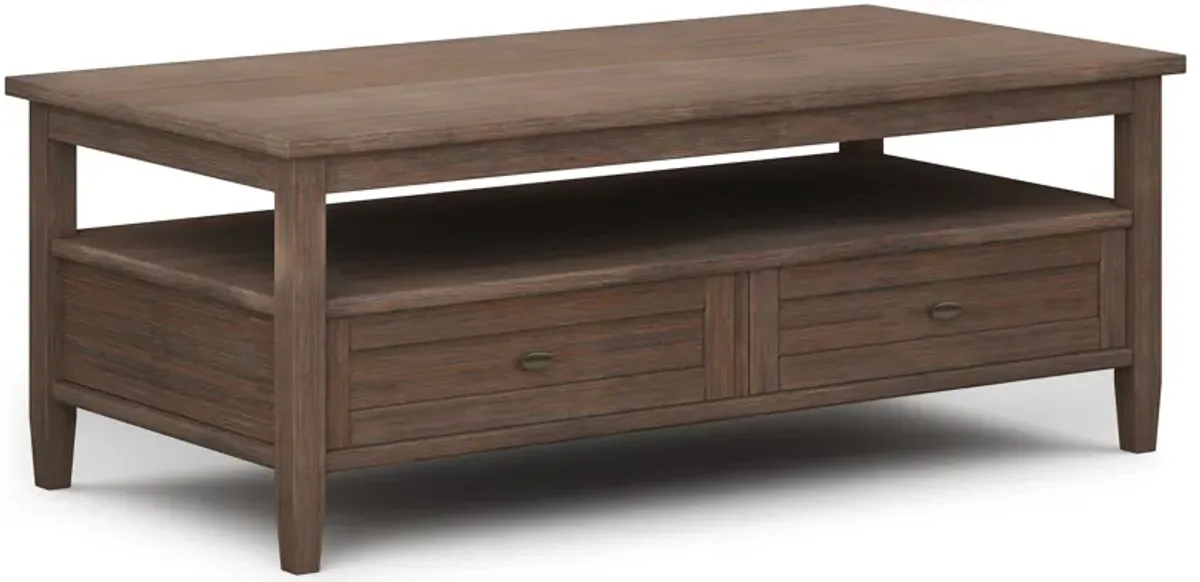 Warm Shaker - Coffee Table - Farmhouse Brown