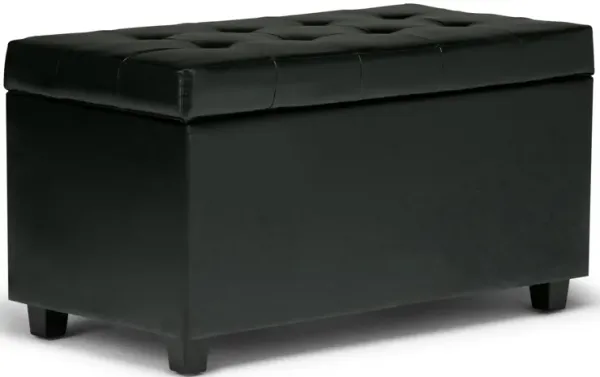 Cosmopolitan - Storage Ottoman - Midnight Black