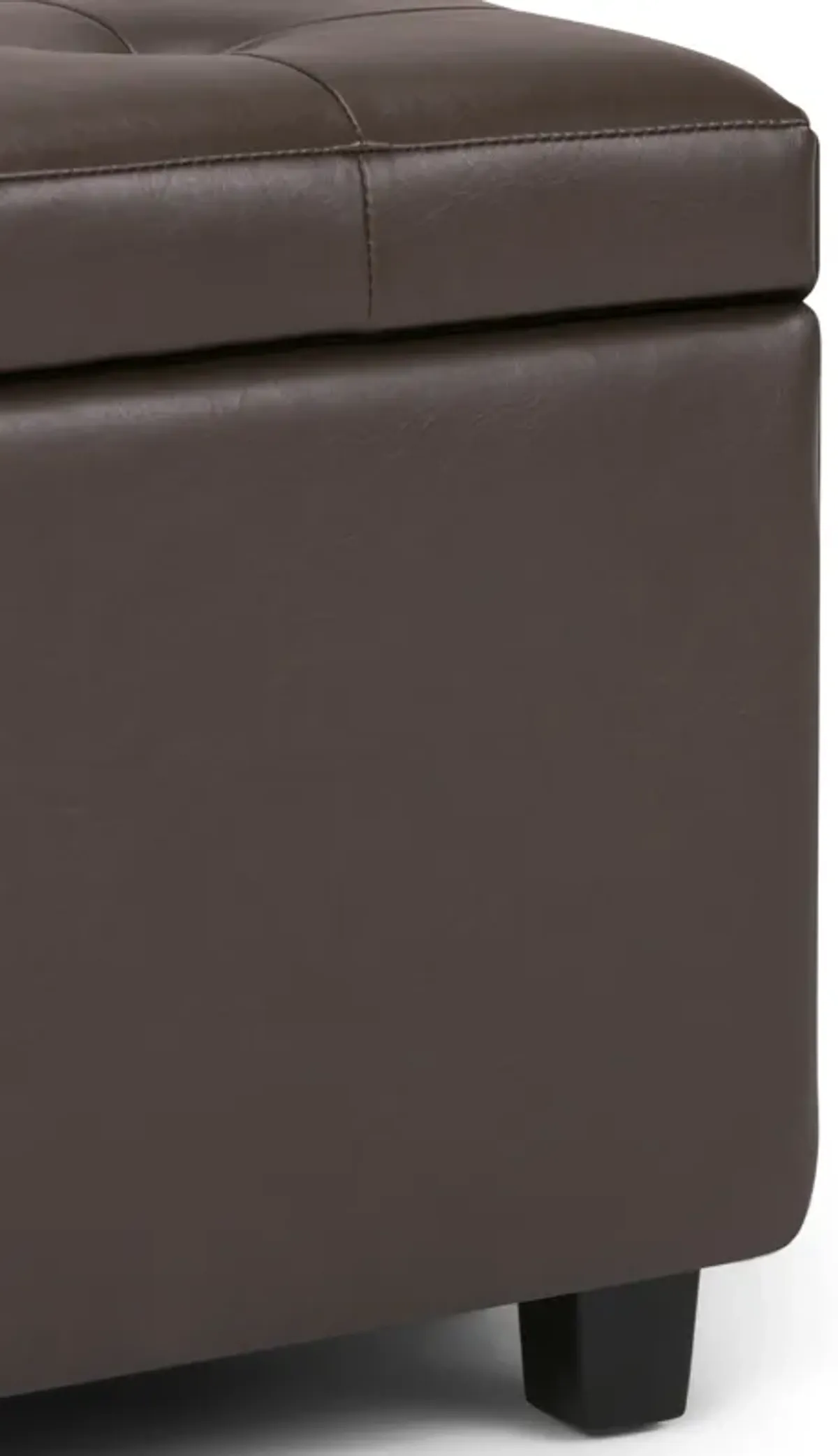 Cosmopolitan - Storage Ottoman - Chocolate Brown
