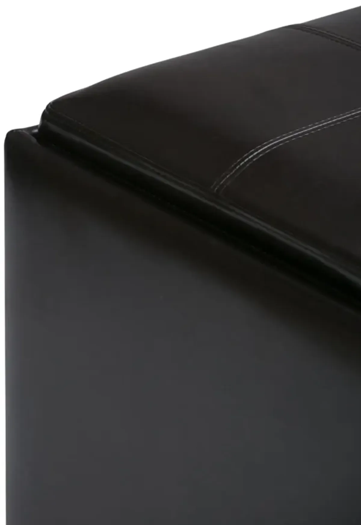 Avalon - Square Coffee Table Storage Ottoman - Tanners Brown