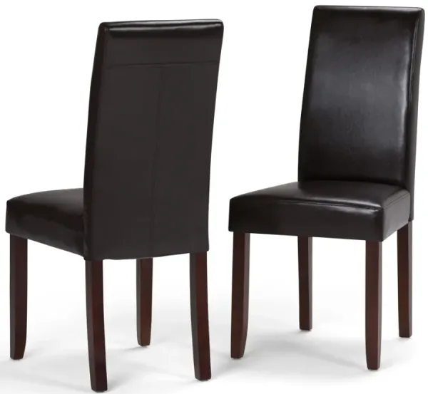 Acadian - Parson Dining Chair (Set of 2) - Tanners Brown