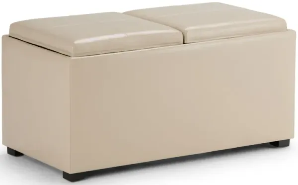 Avalon - 5 Piece Storage Ottoman, Contemporary