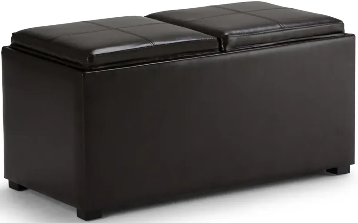 Avalon - 5 Piece Storage Ottoman, Contemporary
